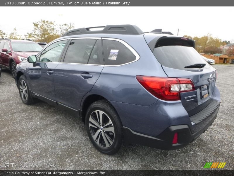 Twilight Blue Metallic / Titanium Gray 2018 Subaru Outback 2.5i Limited