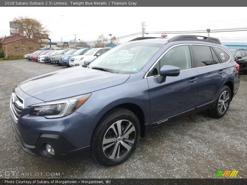 Twilight Blue Metallic / Titanium Gray 2018 Subaru Outback 2.5i Limited