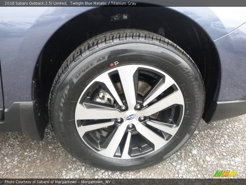 Twilight Blue Metallic / Titanium Gray 2018 Subaru Outback 2.5i Limited