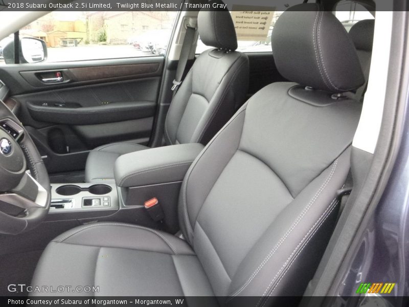 Twilight Blue Metallic / Titanium Gray 2018 Subaru Outback 2.5i Limited