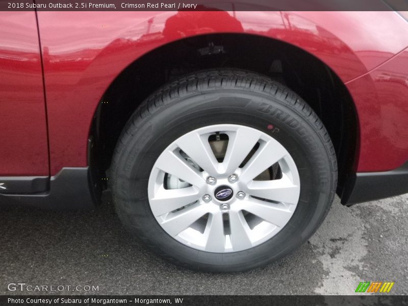 Crimson Red Pearl / Ivory 2018 Subaru Outback 2.5i Premium