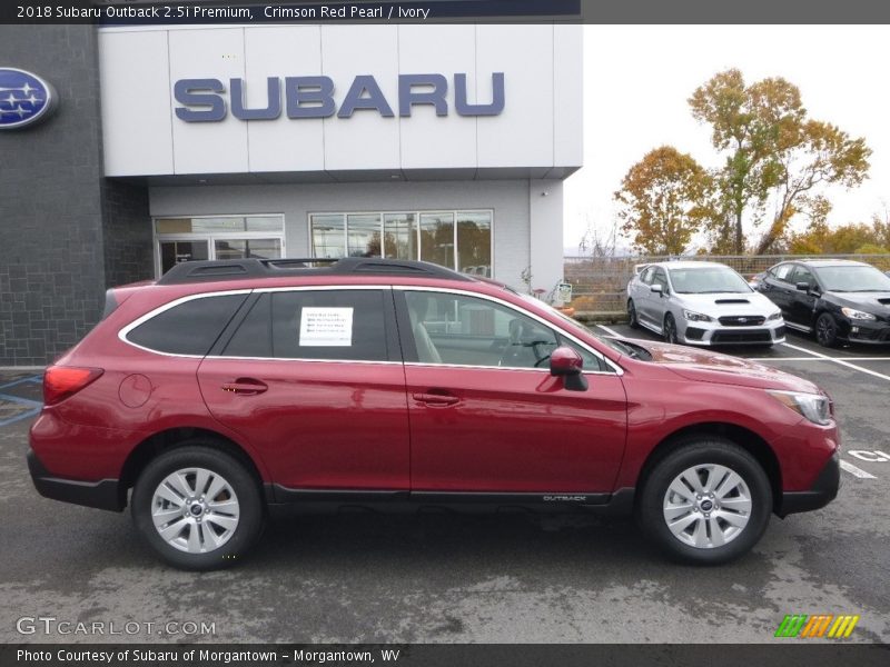 Crimson Red Pearl / Ivory 2018 Subaru Outback 2.5i Premium
