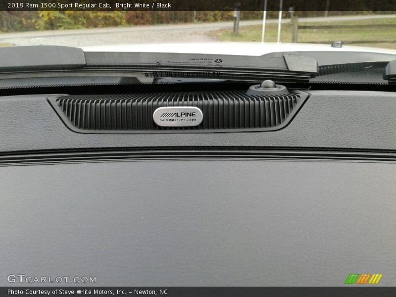 Bright White / Black 2018 Ram 1500 Sport Regular Cab