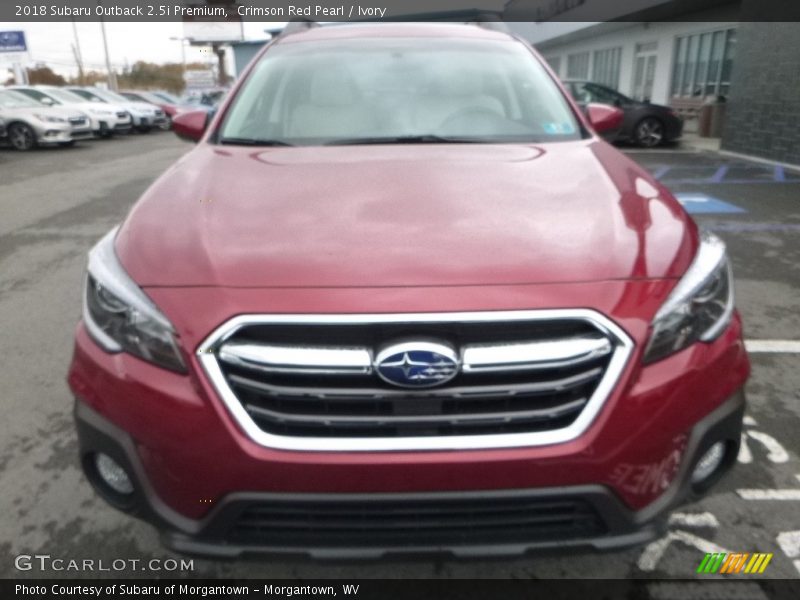 Crimson Red Pearl / Ivory 2018 Subaru Outback 2.5i Premium