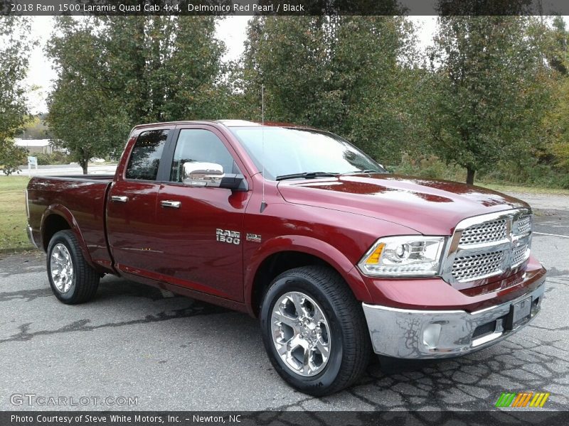 Delmonico Red Pearl / Black 2018 Ram 1500 Laramie Quad Cab 4x4