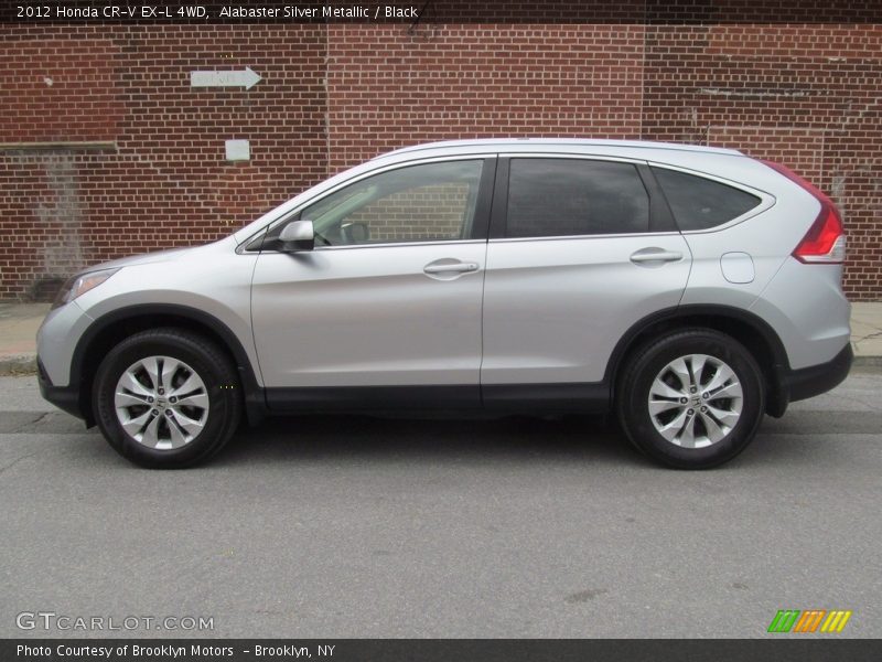 Alabaster Silver Metallic / Black 2012 Honda CR-V EX-L 4WD