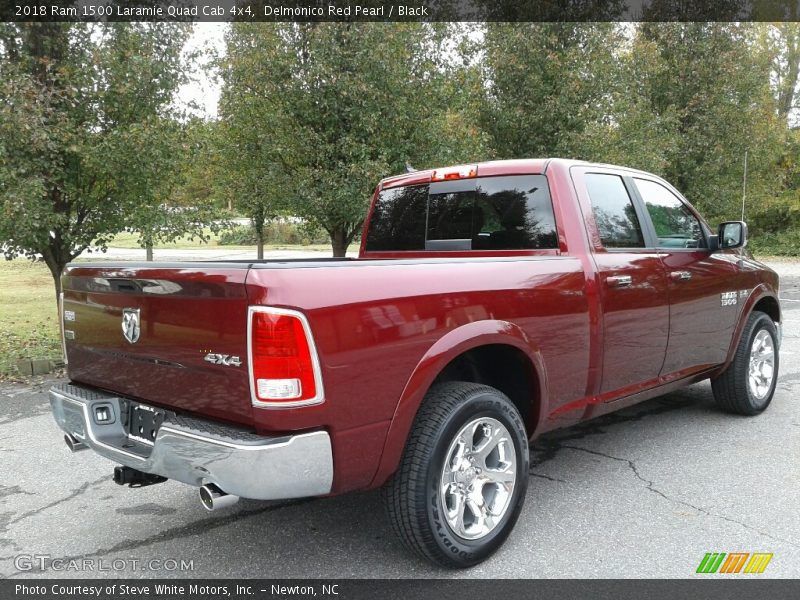 Delmonico Red Pearl / Black 2018 Ram 1500 Laramie Quad Cab 4x4