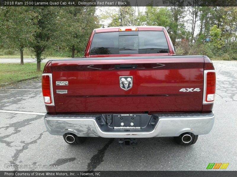 Delmonico Red Pearl / Black 2018 Ram 1500 Laramie Quad Cab 4x4