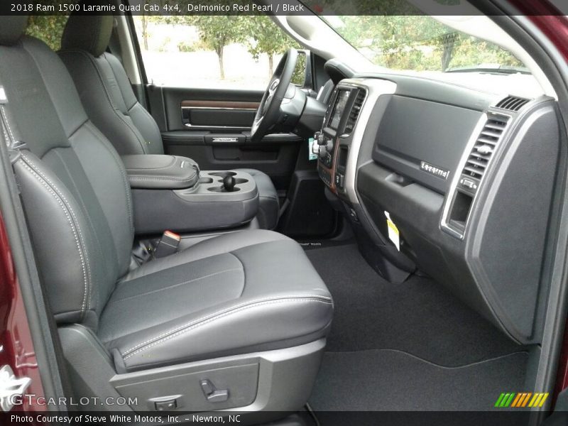 Delmonico Red Pearl / Black 2018 Ram 1500 Laramie Quad Cab 4x4