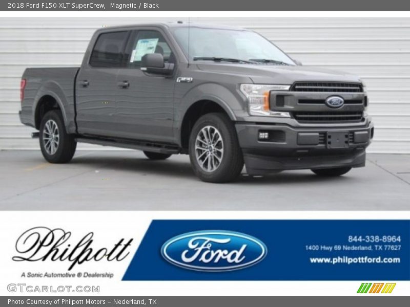 Magnetic / Black 2018 Ford F150 XLT SuperCrew