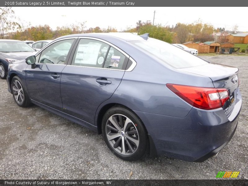 Twilight Blue Metallic / Titanium Gray 2018 Subaru Legacy 2.5i Limited