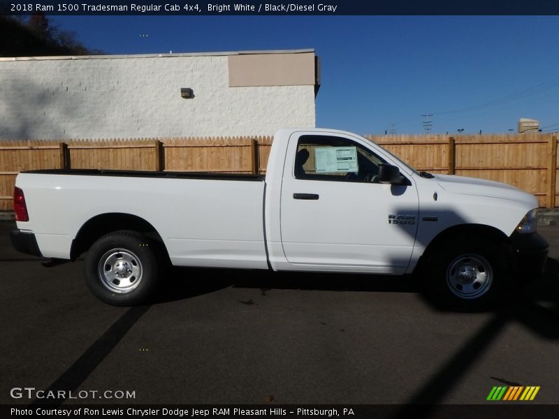 Bright White / Black/Diesel Gray 2018 Ram 1500 Tradesman Regular Cab 4x4