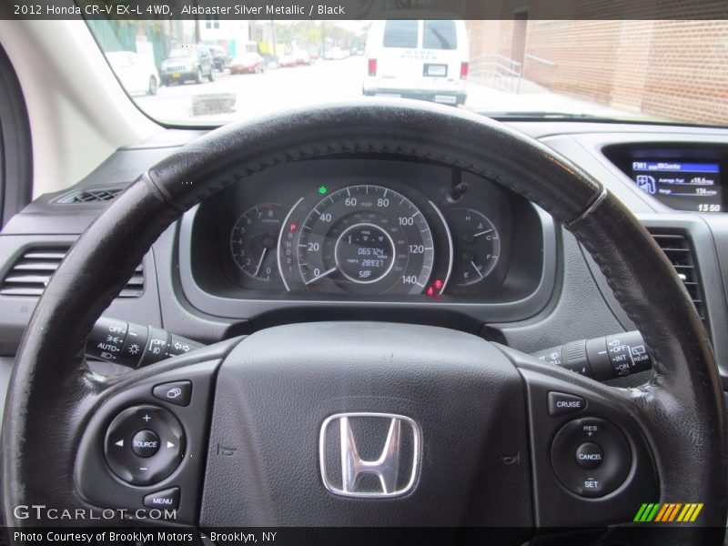 Alabaster Silver Metallic / Black 2012 Honda CR-V EX-L 4WD