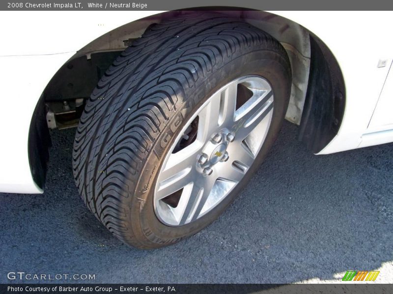 White / Neutral Beige 2008 Chevrolet Impala LT