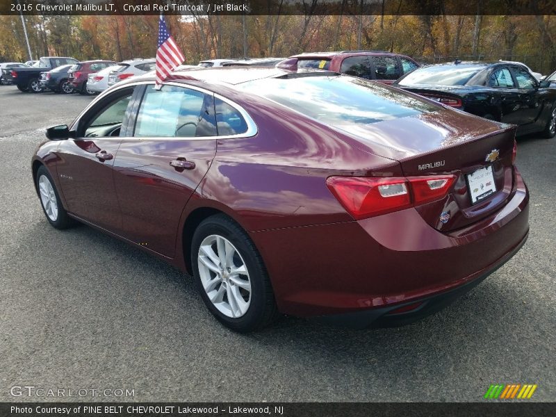 Crystal Red Tintcoat / Jet Black 2016 Chevrolet Malibu LT