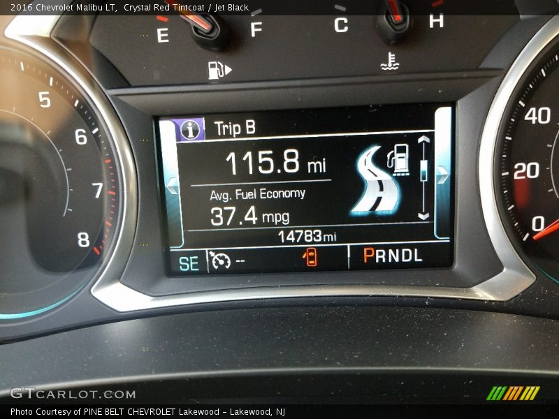 Crystal Red Tintcoat / Jet Black 2016 Chevrolet Malibu LT