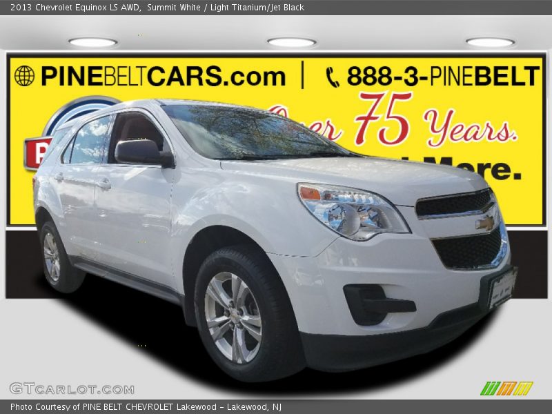 Summit White / Light Titanium/Jet Black 2013 Chevrolet Equinox LS AWD