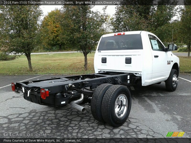 Bright White / Black/Diesel Gray 2018 Ram 3500 Tradesman Regular Cab Chassis