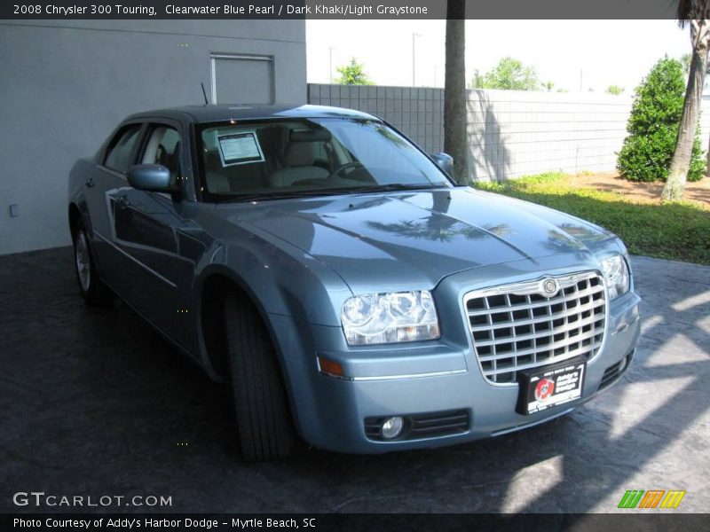 Clearwater Blue Pearl / Dark Khaki/Light Graystone 2008 Chrysler 300 Touring