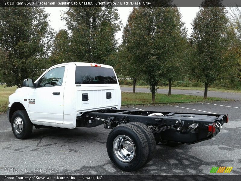 Bright White / Black/Diesel Gray 2018 Ram 3500 Tradesman Regular Cab Chassis