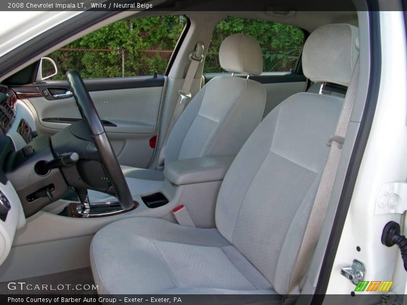 White / Neutral Beige 2008 Chevrolet Impala LT
