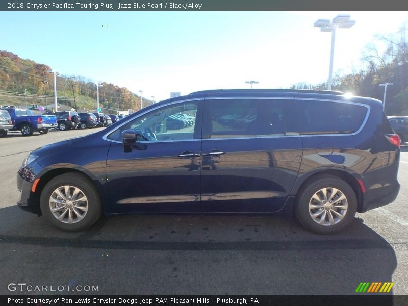 Jazz Blue Pearl / Black/Alloy 2018 Chrysler Pacifica Touring Plus