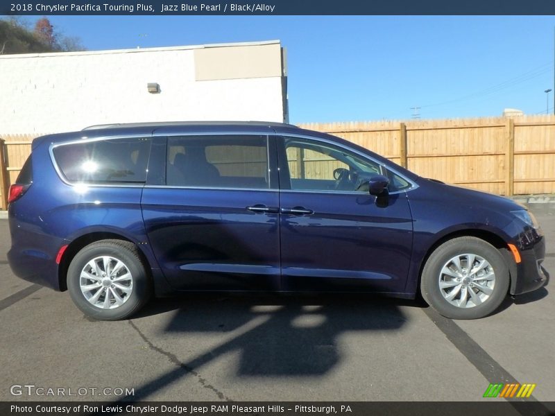 Jazz Blue Pearl / Black/Alloy 2018 Chrysler Pacifica Touring Plus