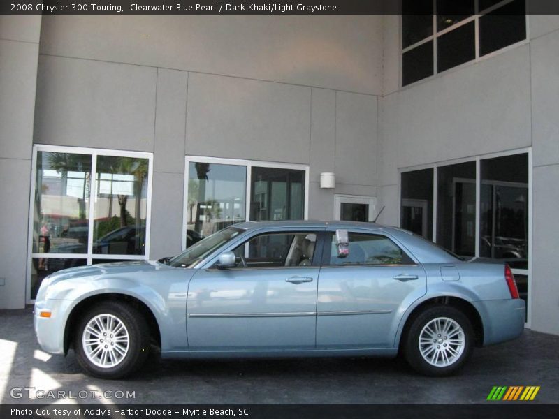 Clearwater Blue Pearl / Dark Khaki/Light Graystone 2008 Chrysler 300 Touring