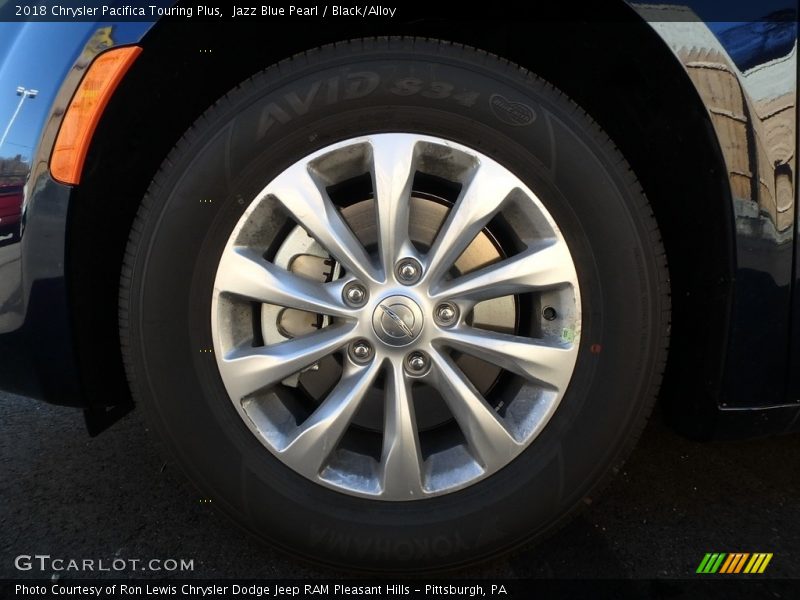 Jazz Blue Pearl / Black/Alloy 2018 Chrysler Pacifica Touring Plus