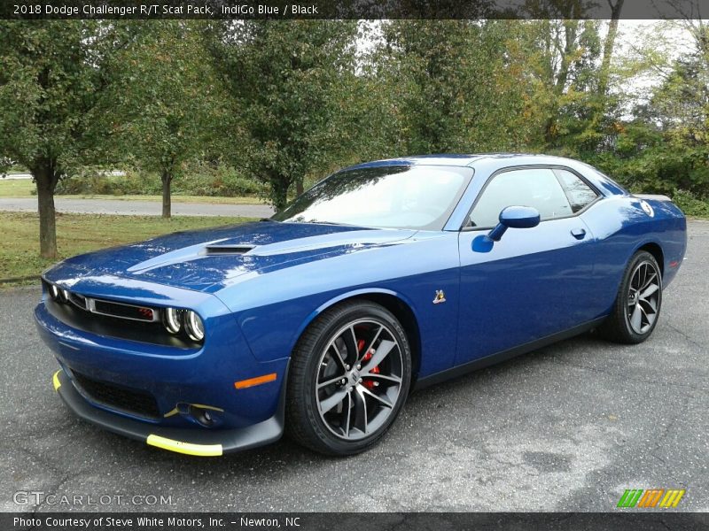 IndiGo Blue / Black 2018 Dodge Challenger R/T Scat Pack