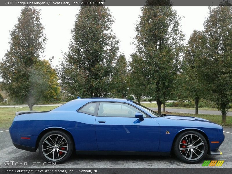 IndiGo Blue / Black 2018 Dodge Challenger R/T Scat Pack