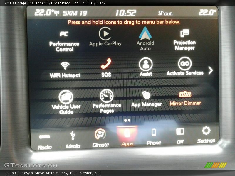 IndiGo Blue / Black 2018 Dodge Challenger R/T Scat Pack