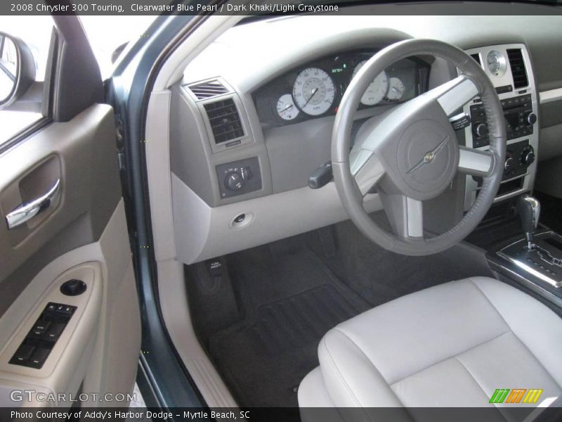 Clearwater Blue Pearl / Dark Khaki/Light Graystone 2008 Chrysler 300 Touring