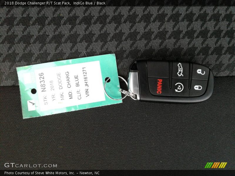 IndiGo Blue / Black 2018 Dodge Challenger R/T Scat Pack
