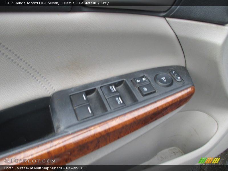 Celestial Blue Metallic / Gray 2012 Honda Accord EX-L Sedan
