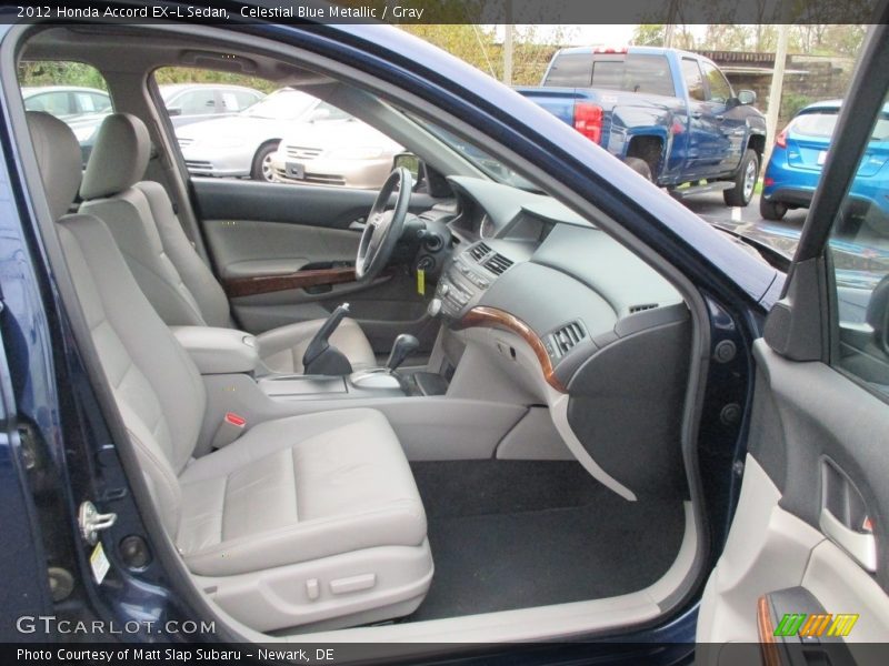 Celestial Blue Metallic / Gray 2012 Honda Accord EX-L Sedan