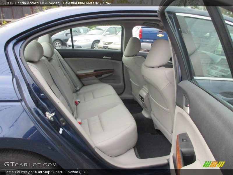 Celestial Blue Metallic / Gray 2012 Honda Accord EX-L Sedan