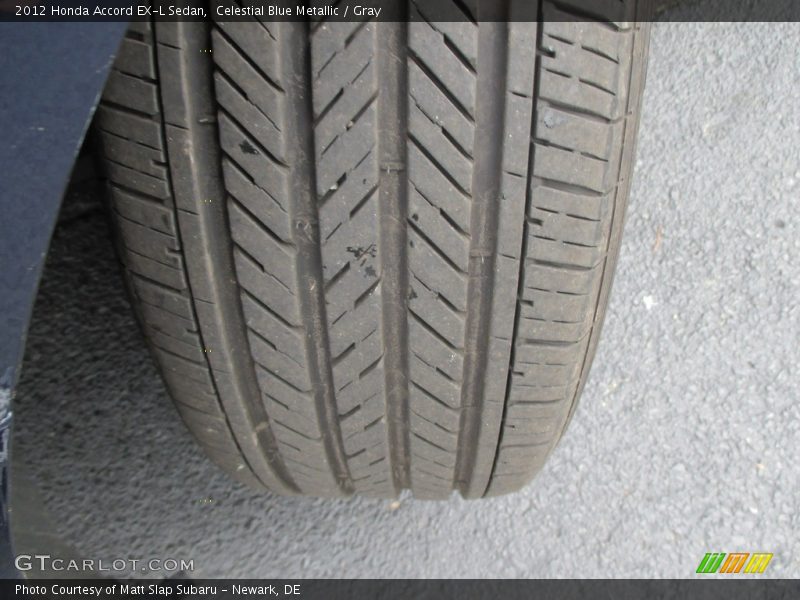 Celestial Blue Metallic / Gray 2012 Honda Accord EX-L Sedan