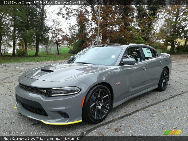 Destroyer Gray / Black 2018 Dodge Charger R/T Scat Pack