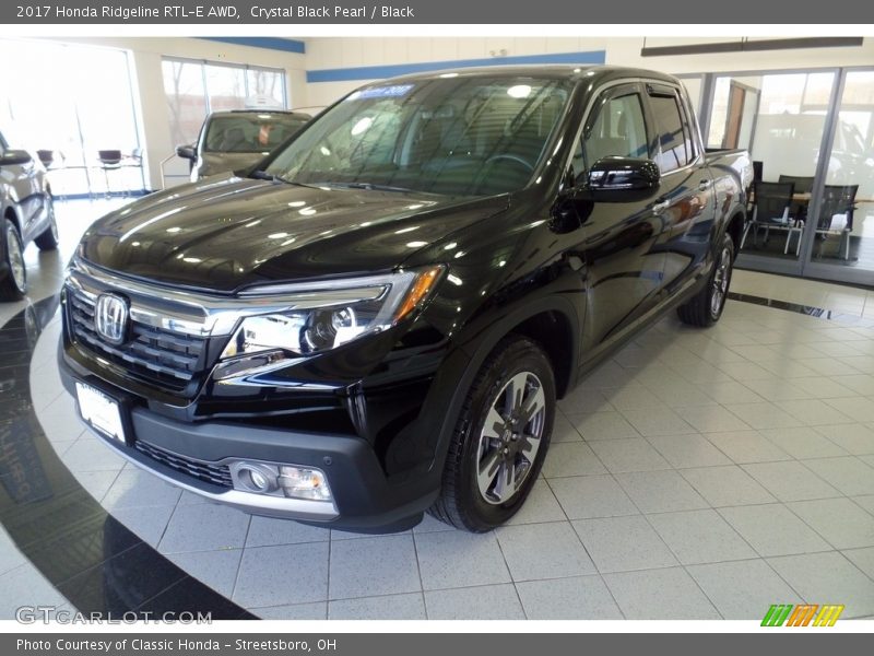 Crystal Black Pearl / Black 2017 Honda Ridgeline RTL-E AWD