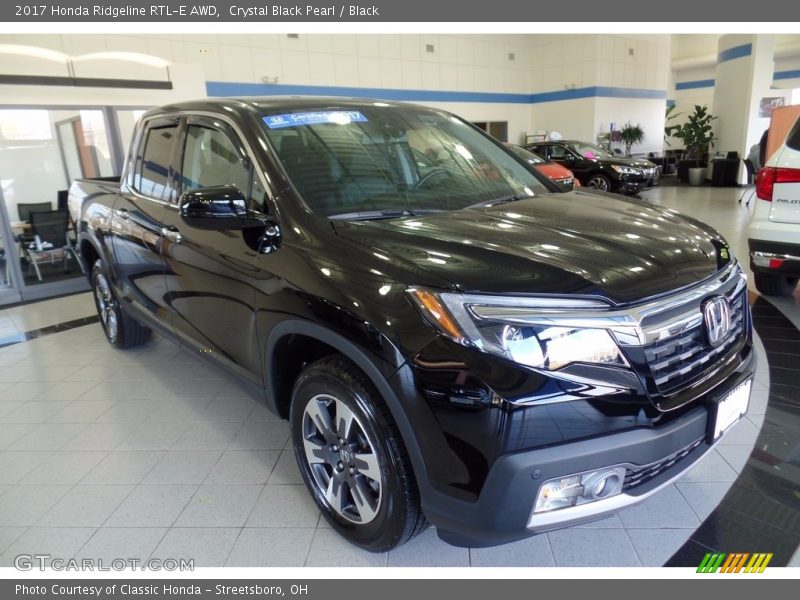 Crystal Black Pearl / Black 2017 Honda Ridgeline RTL-E AWD