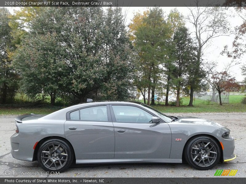 Destroyer Gray / Black 2018 Dodge Charger R/T Scat Pack
