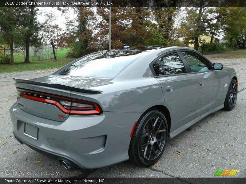 Destroyer Gray / Black 2018 Dodge Charger R/T Scat Pack