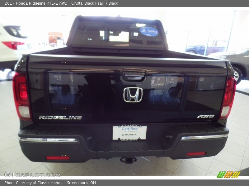 Crystal Black Pearl / Black 2017 Honda Ridgeline RTL-E AWD