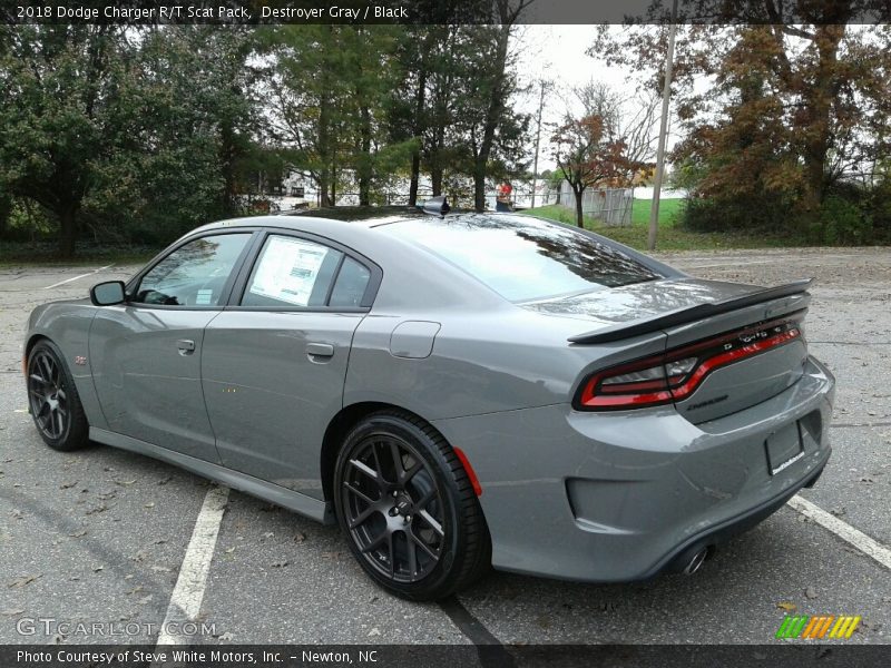 Destroyer Gray / Black 2018 Dodge Charger R/T Scat Pack