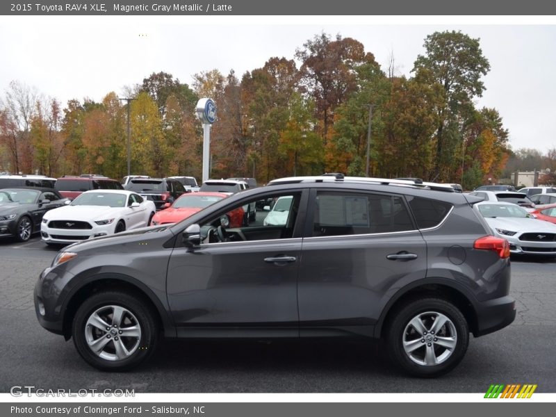 Magnetic Gray Metallic / Latte 2015 Toyota RAV4 XLE