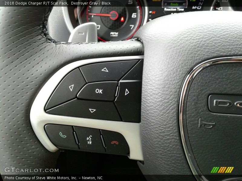 Destroyer Gray / Black 2018 Dodge Charger R/T Scat Pack