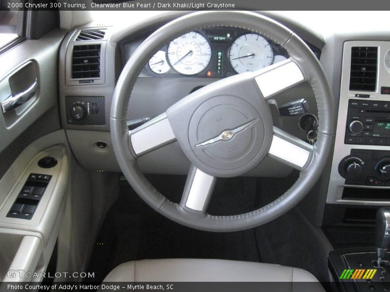 Clearwater Blue Pearl / Dark Khaki/Light Graystone 2008 Chrysler 300 Touring