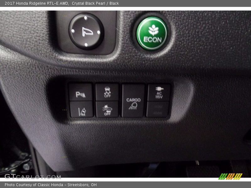 Crystal Black Pearl / Black 2017 Honda Ridgeline RTL-E AWD