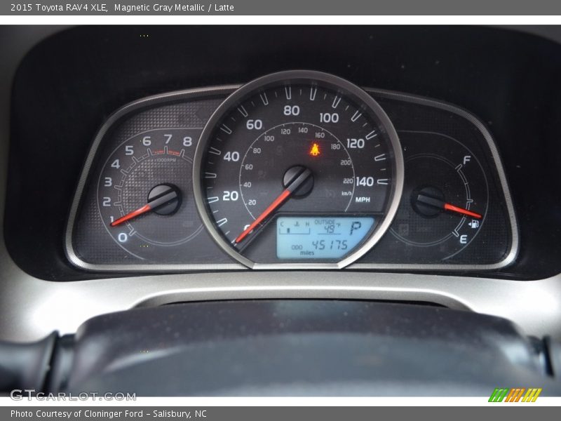 Magnetic Gray Metallic / Latte 2015 Toyota RAV4 XLE